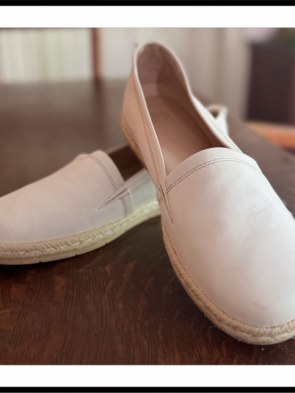 ABEO Blake 2330 Women’s 10 Neutral Espadrille’s White -Leather